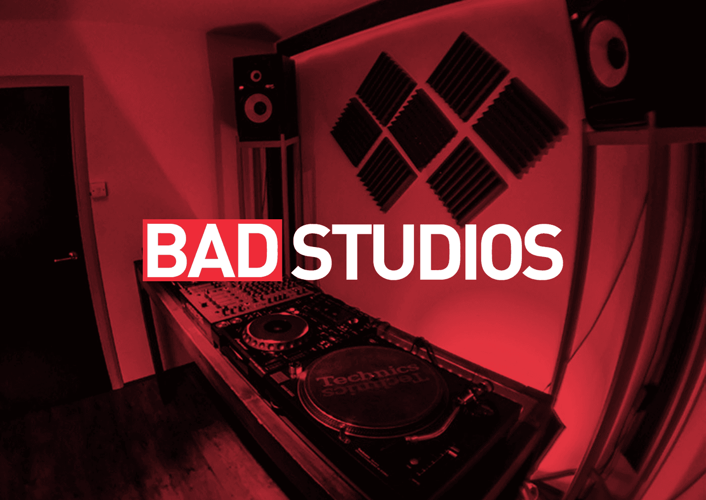 bad studios logo dj set website design