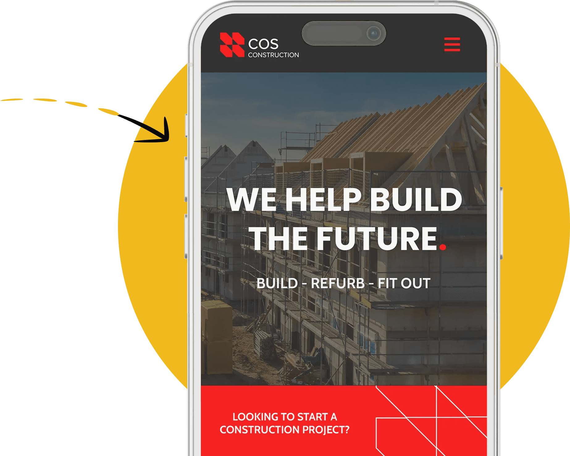 COS Construction Small Business Website Design