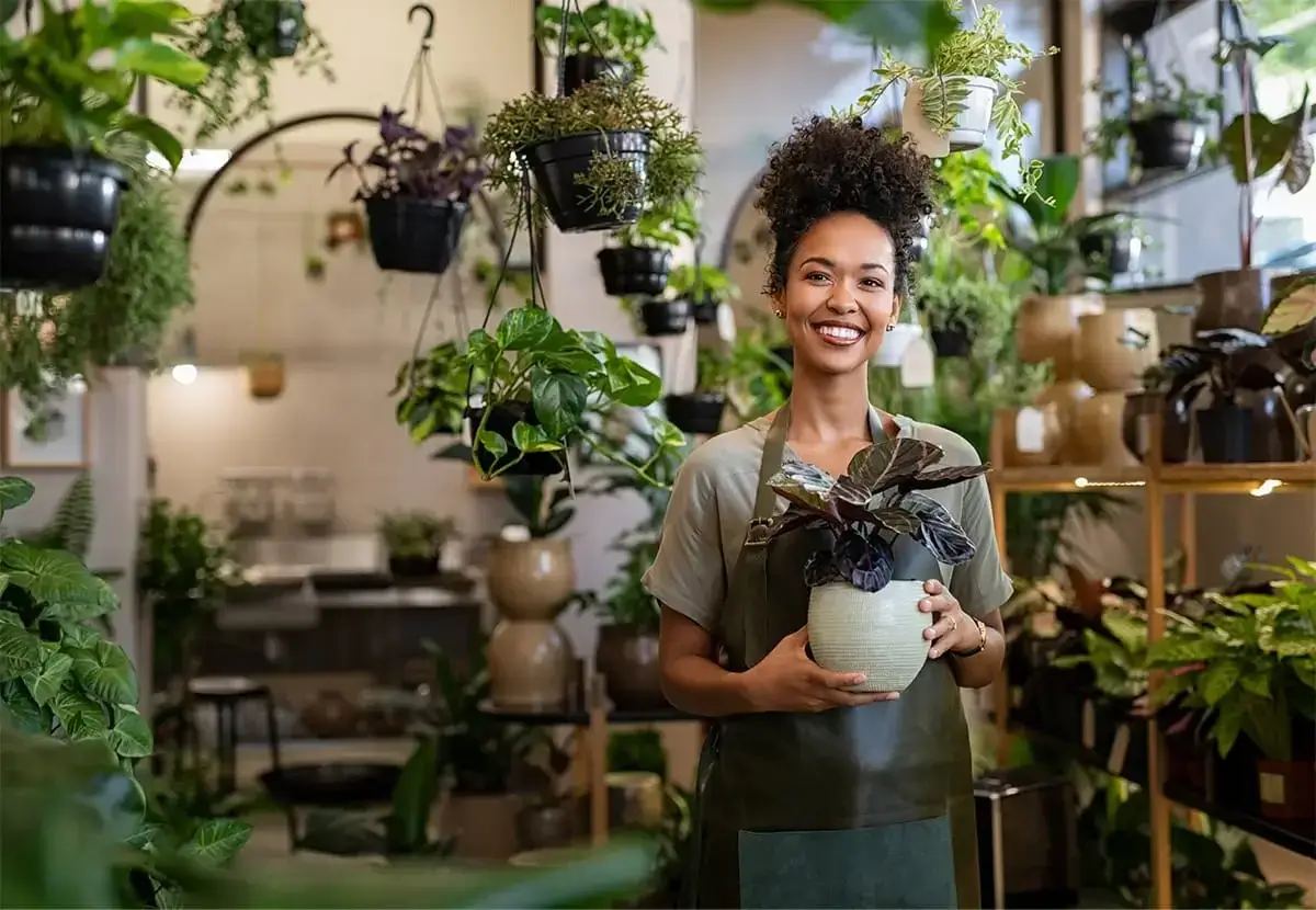 small business florist owner
